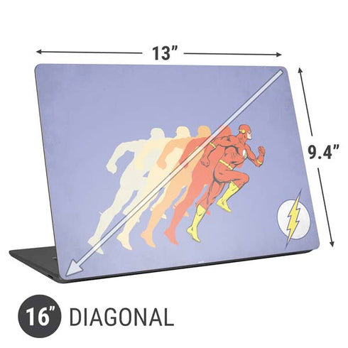 DC Comics The Flash Speed Mode Pose Universal Laptop 16in (13 x 9.4in) Skin